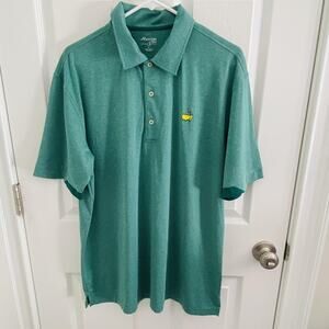 Masters Golf Tech Shirt Mens Large Augusta National Embroidered Polo Performance